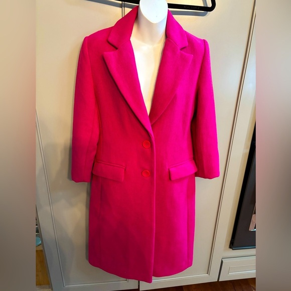 House of Harlow 1960 wool blend fushia jacket xs - Picture 1 of 5